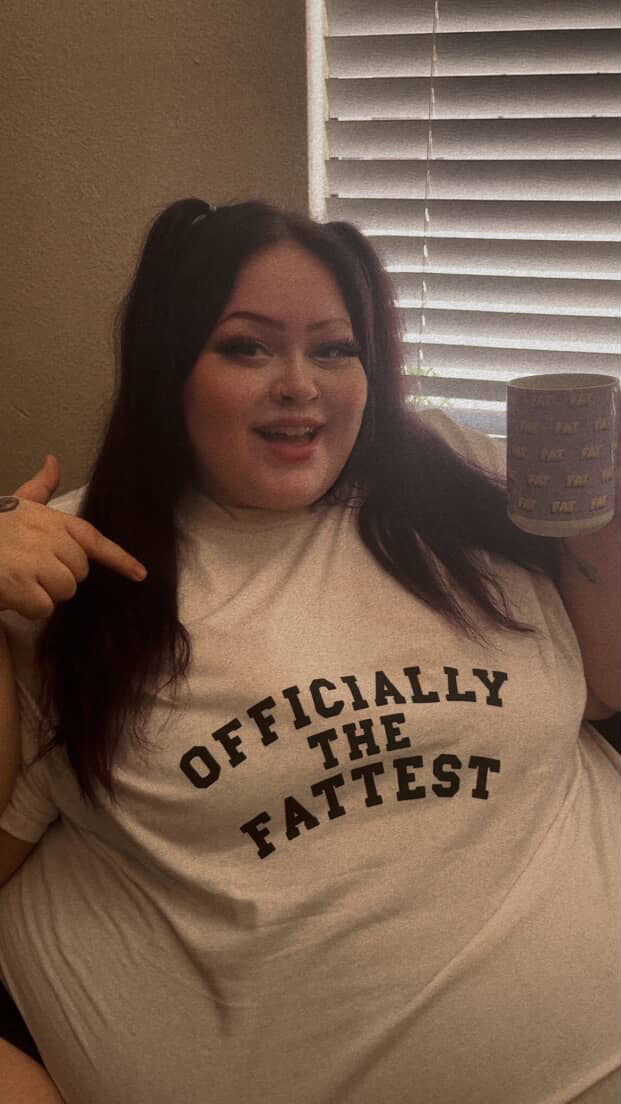 Officially the Fattest Premium Ultra Cotton Tee - Unisex - Fat Acceptance - bbw/ssbbw | bhm/ssbhm