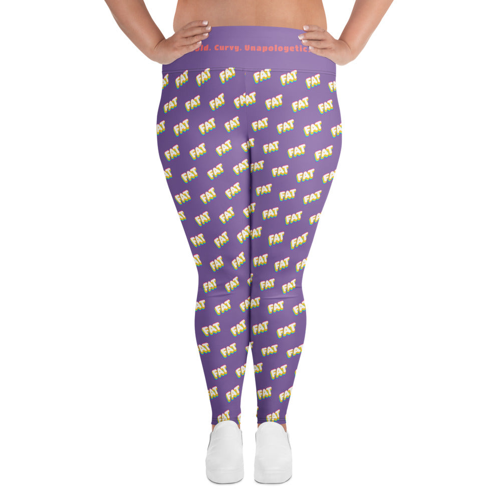 Bold FAT Leggings | Plus Size Body Positive Apparel | Curvy, Confident, Unapologetic Activewear | #EffYourBodyStandards