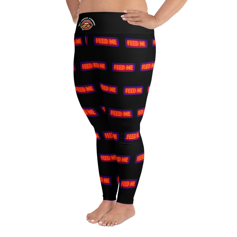 I Know I'm Pretty Just Feed Me Plus Size Leggings | 2XL-6XL | Bold. Curvy. Unapologetic.