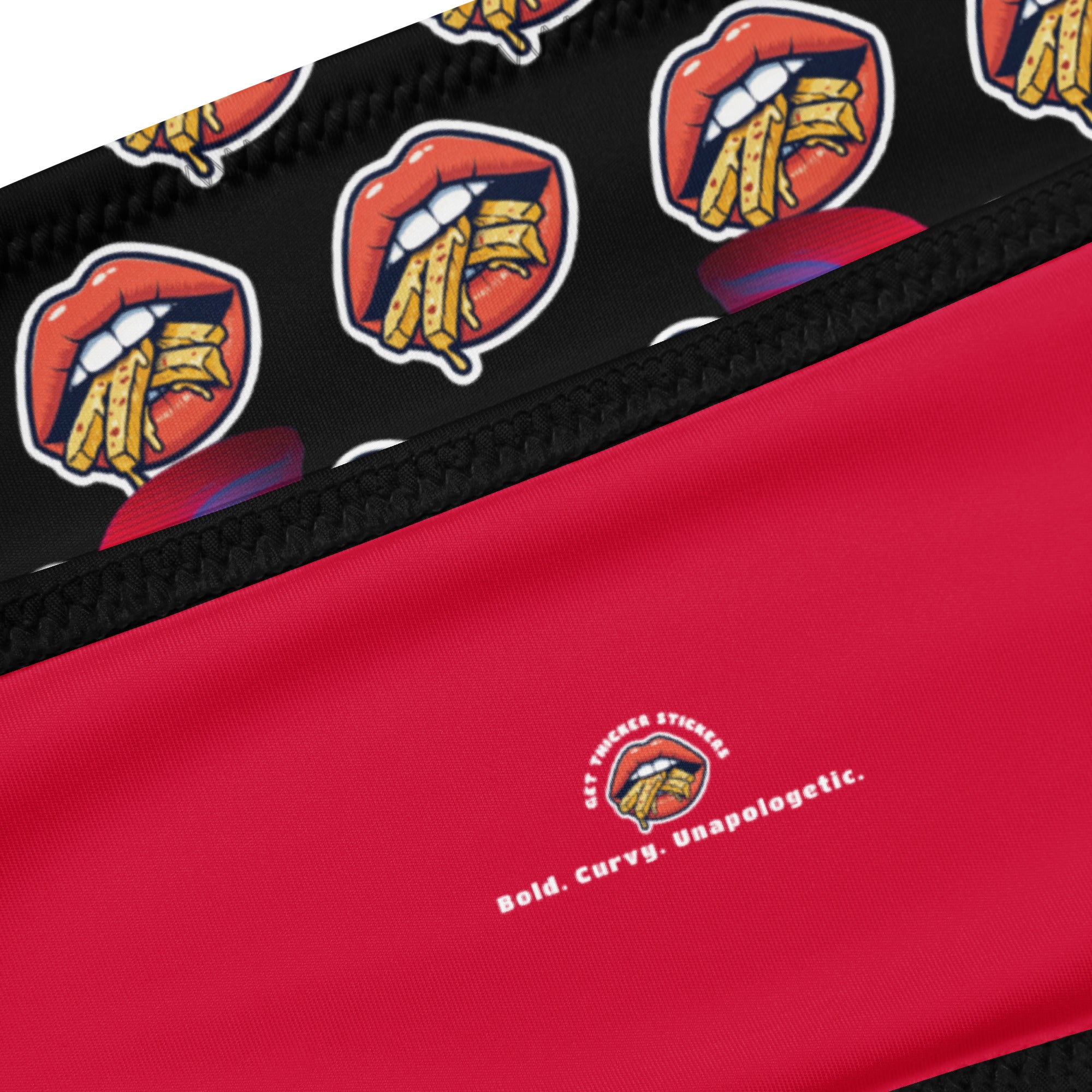 FatLilPigg x Get Thicker Stickers Collab Bikini | Bold Curvy Swimwear | Eco-Friendly Recycled Fabric