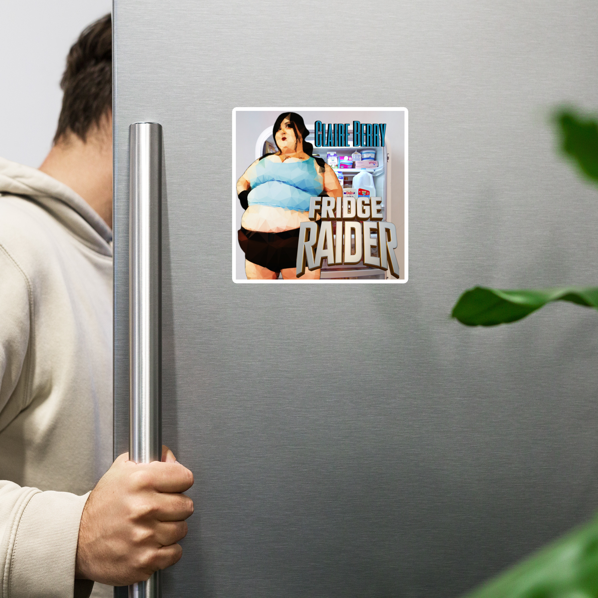 Claire Berry x Get Thicker Stickers: Fridge Raider Magnet | Multiple Size Options