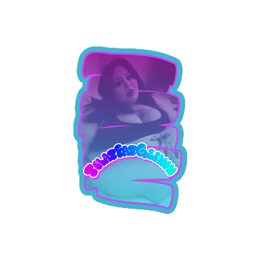 ThatFatGemini x GetThickerStickers Collab Sticker | Curvy Babe Body Positive Vinyl | Sexy BBW Thick Art | Plus Size Sticker