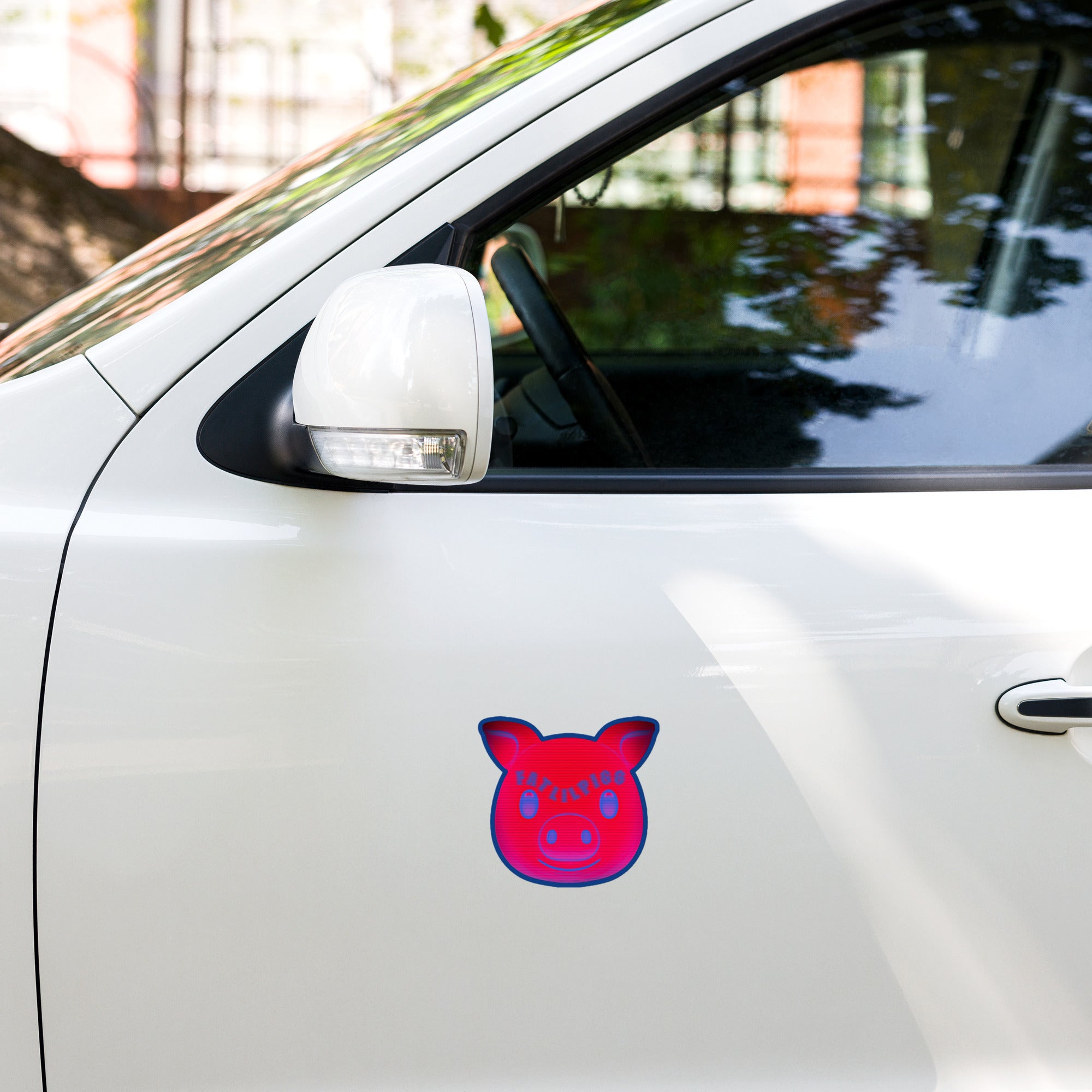 FatLilPigg x Get Thicker Stickers Collab Piggy Sticker | Custom Vinyl Decal | Cute Pig Design | Body Positive Sticker