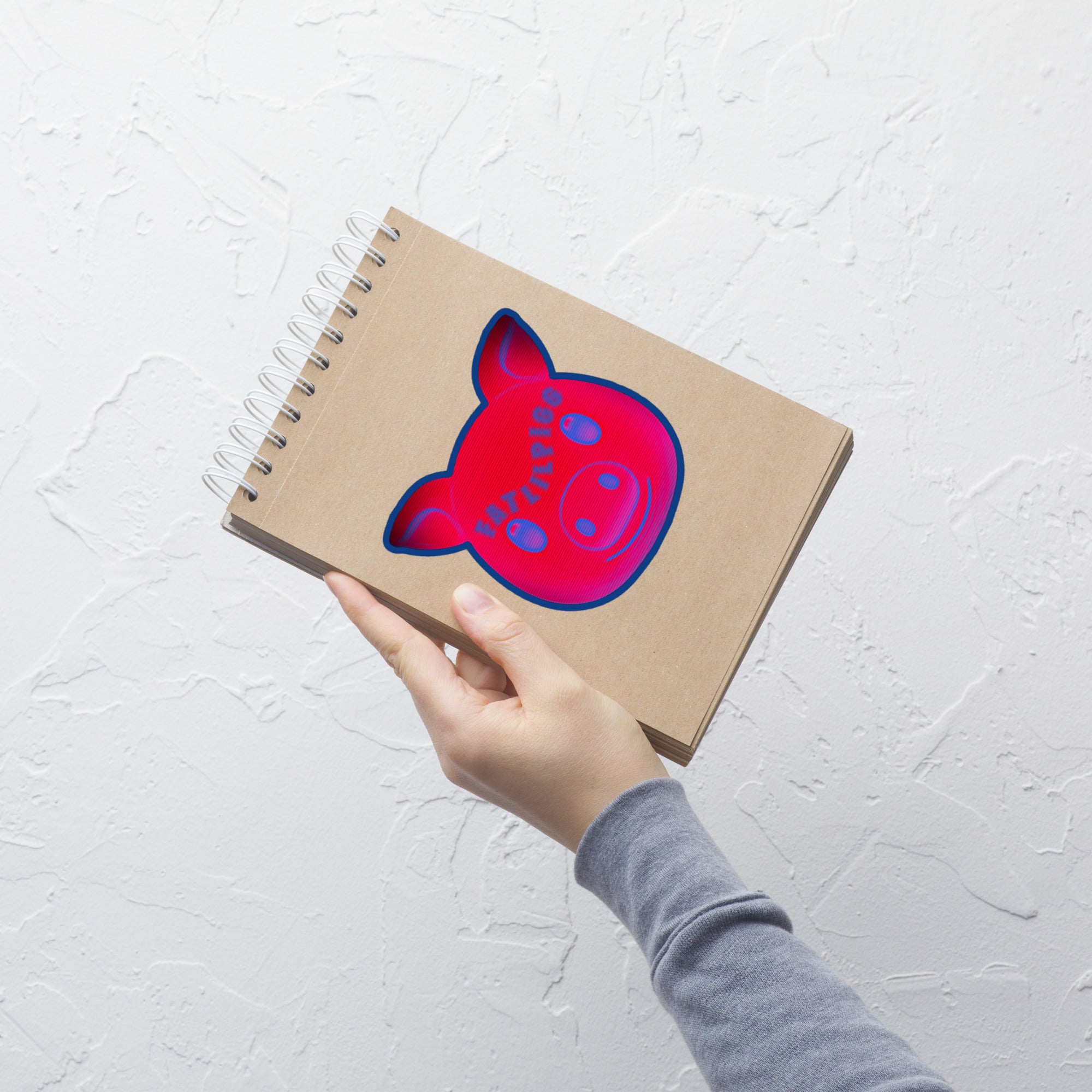 FatLilPigg x Get Thicker Stickers Collab Piggy Sticker | Custom Vinyl Decal | Cute Pig Design | Body Positive Sticker