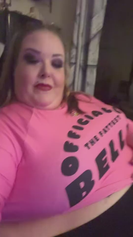 Officially the Fattest Belly Crop Top – Bold Body Positive Long Sleeve | Plus Size Athleisure