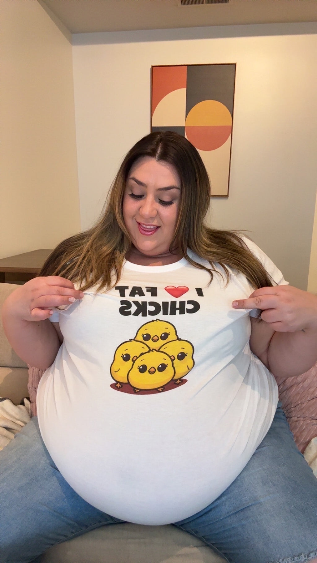I Love Fat Chicks Shirt – Plus Size Tee | BBW Tee | Fat Admirers | Body Positive Curvy Girl T-Shirt | Fat Appreciation Clothing