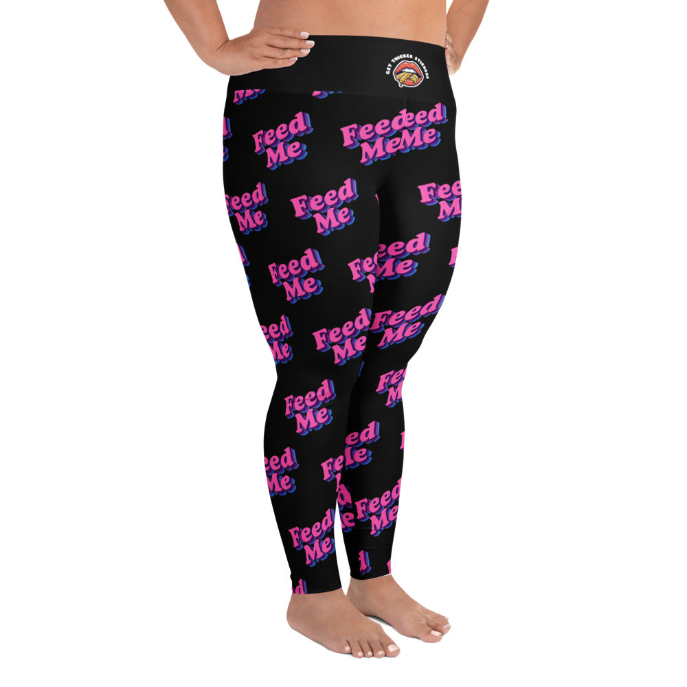 Feed Me Plus Size Leggings  | 2XL-6XL | Bold. Curvy. Unapologetic.