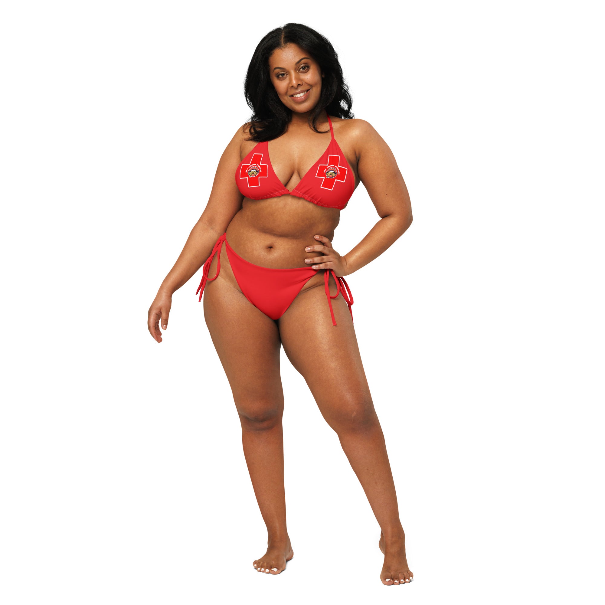 Thicc Patrol Bikini | Thick Thighs Save Lives | Plus Size Lifeguard Swimsuit Up to 6XL | Body Positive Swimwear